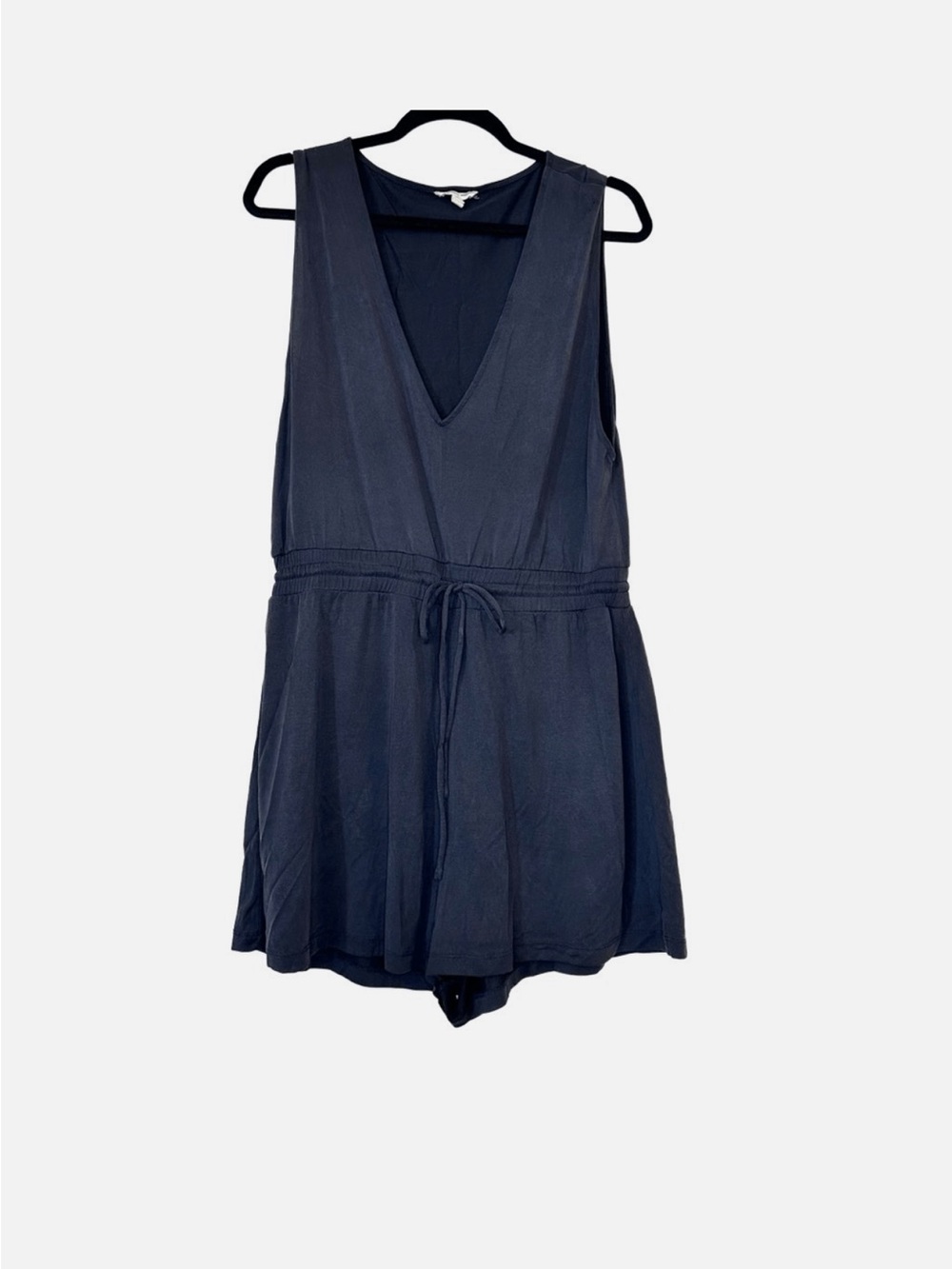 silence + noise charcoal drawstring romper
